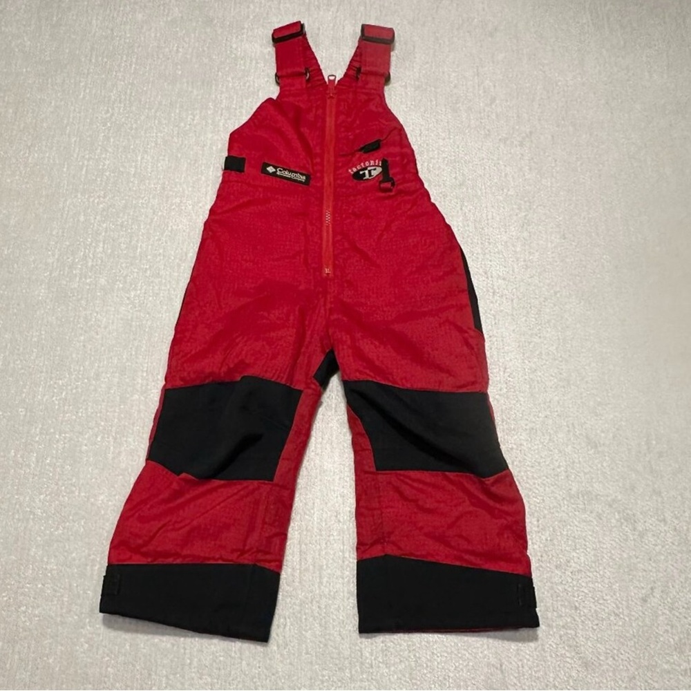 Columbia Tectonite Toddler Snow Pants Red/Black SZ 2/3